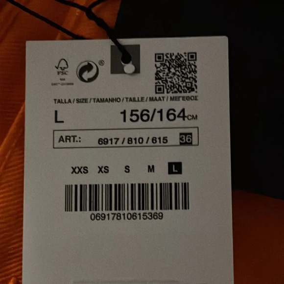 ZARA Kids | Orange | STRAIGHT LEG JEANS - Picture 6 of 6